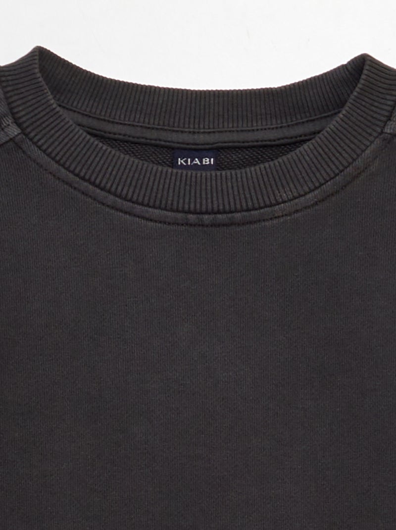 Sudadera de chándal con bolsillo tipo canguro GRIS - Kiabi