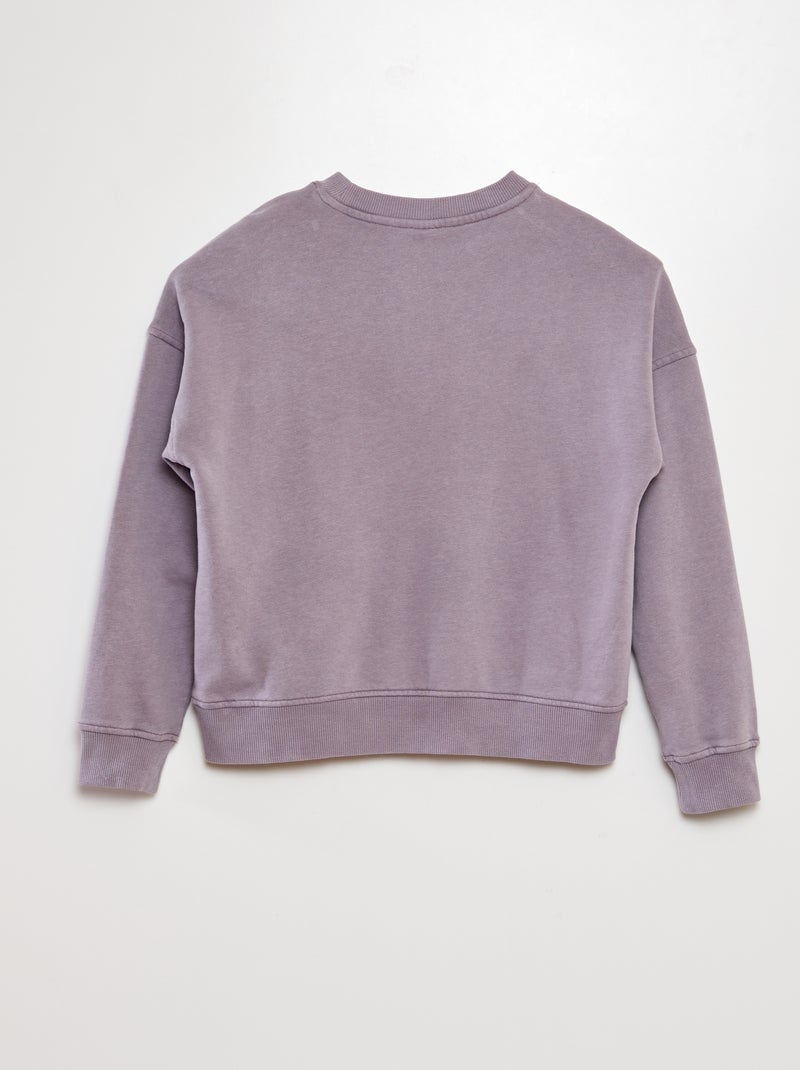 Sudadera de chándal con bolsillo tipo canguro PURPURA - Kiabi