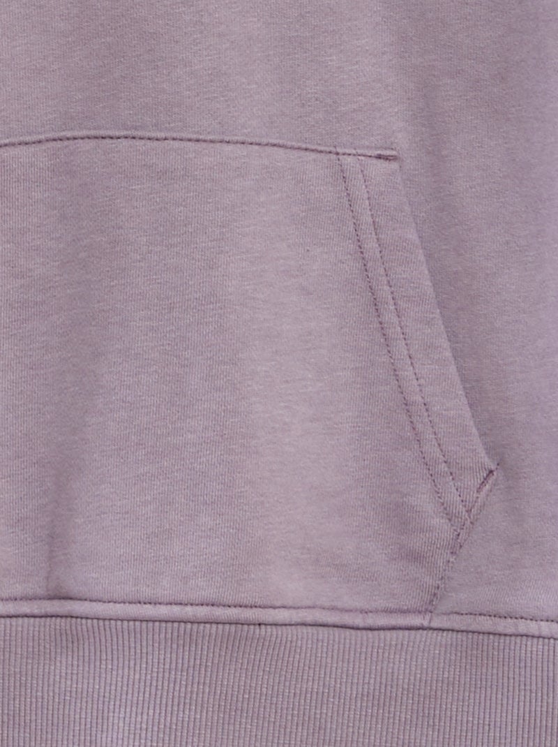 Sudadera de chándal con bolsillo tipo canguro PURPURA - Kiabi