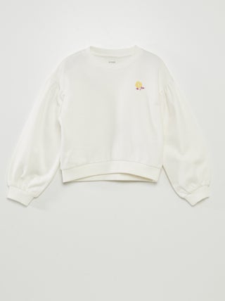 Sudadera de chándal con bordado en el pecho