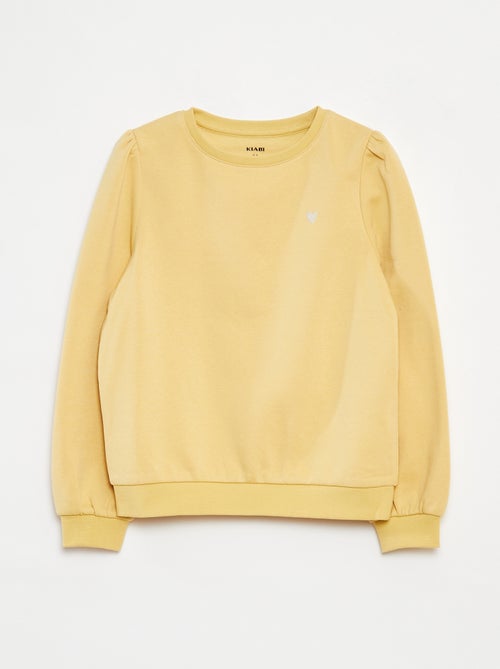 Sudadera de chándal con bordado y frunces en los hombros - Kiabi