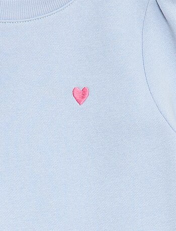 Sudadera de chándal con bordado y frunces en los hombros