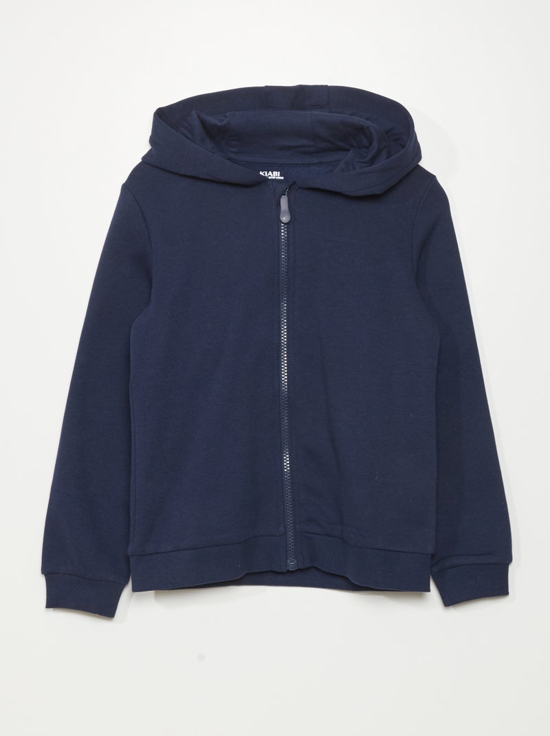 Sudadera de chándal con capucha - Fácil de poner AZUL MARINO - Kiabi
