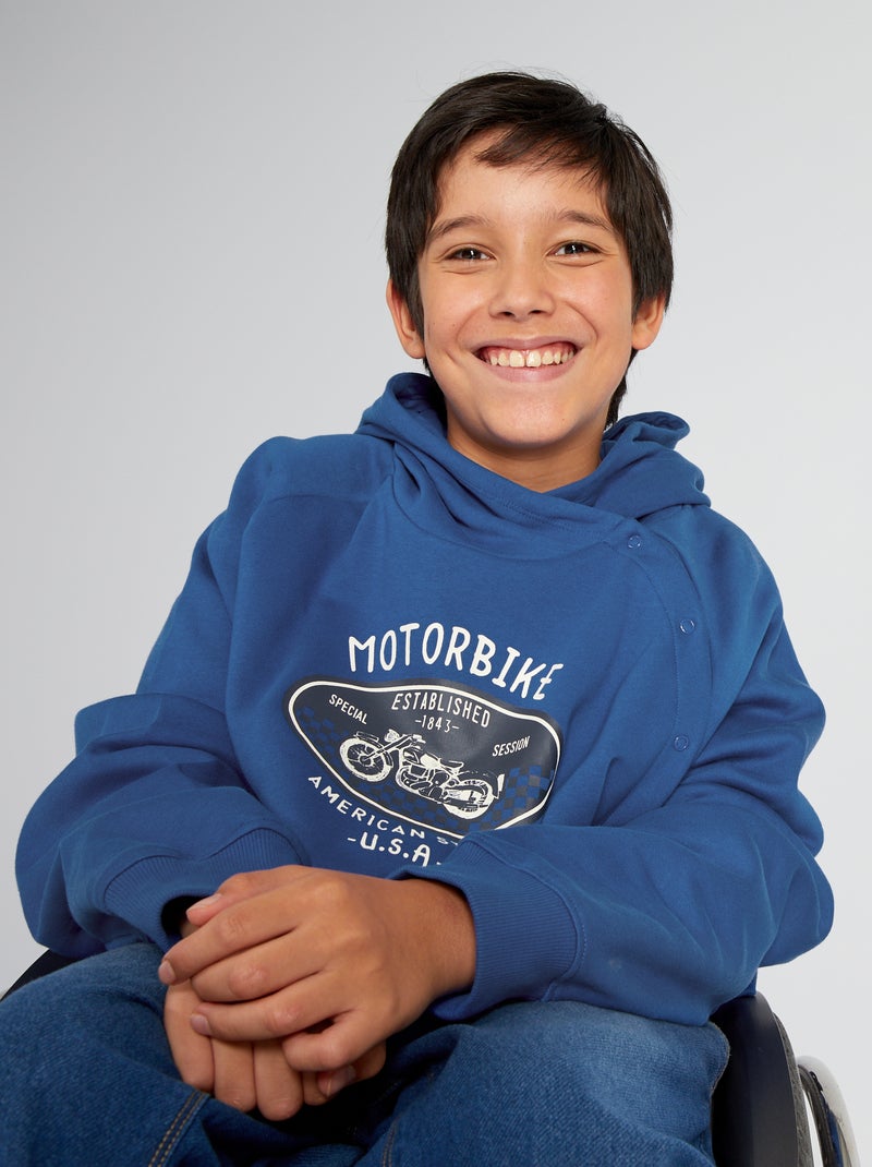 Sudadera de chándal con capucha - Fácil de poner BLANCO - Kiabi