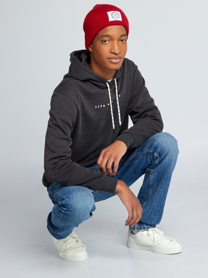 Sudadera de chándal con capucha +1,90 m GRIS - Kiabi