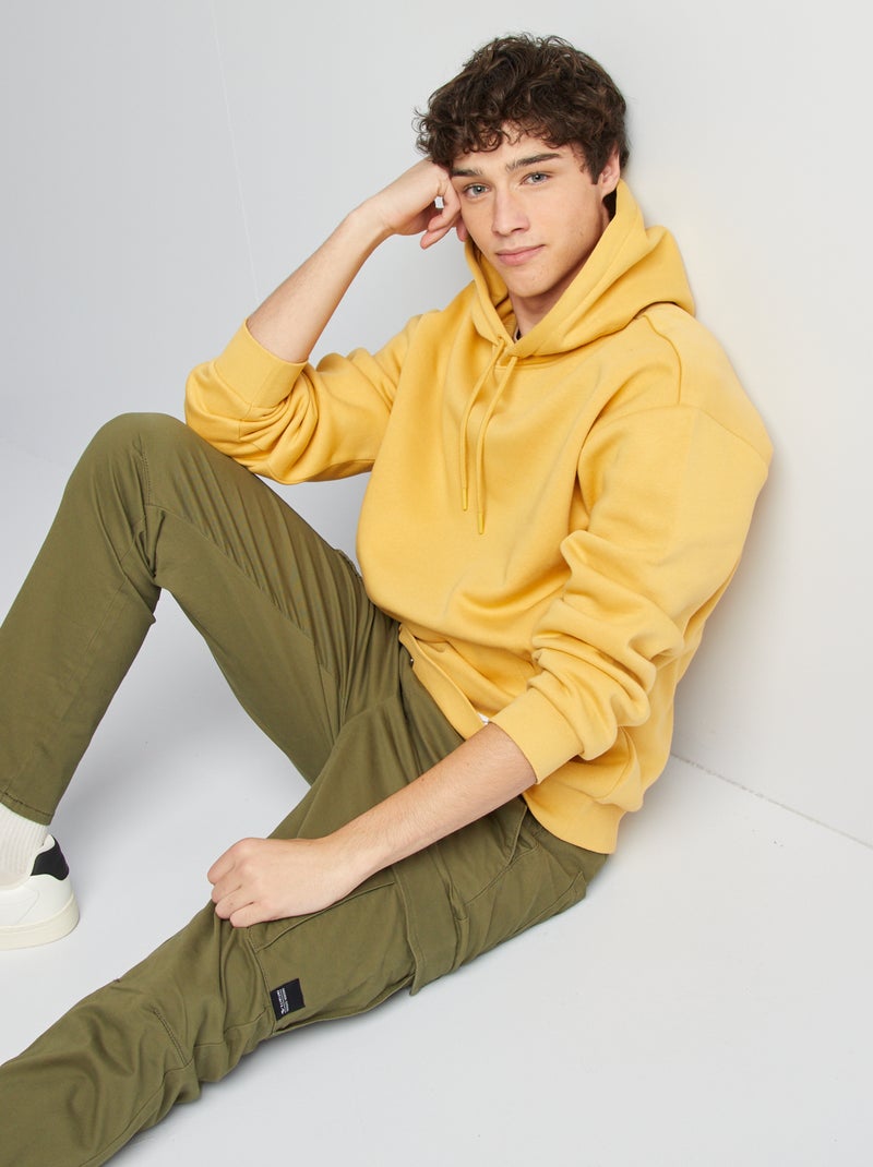 Sudadera de chándal con capucha amarillo - Kiabi