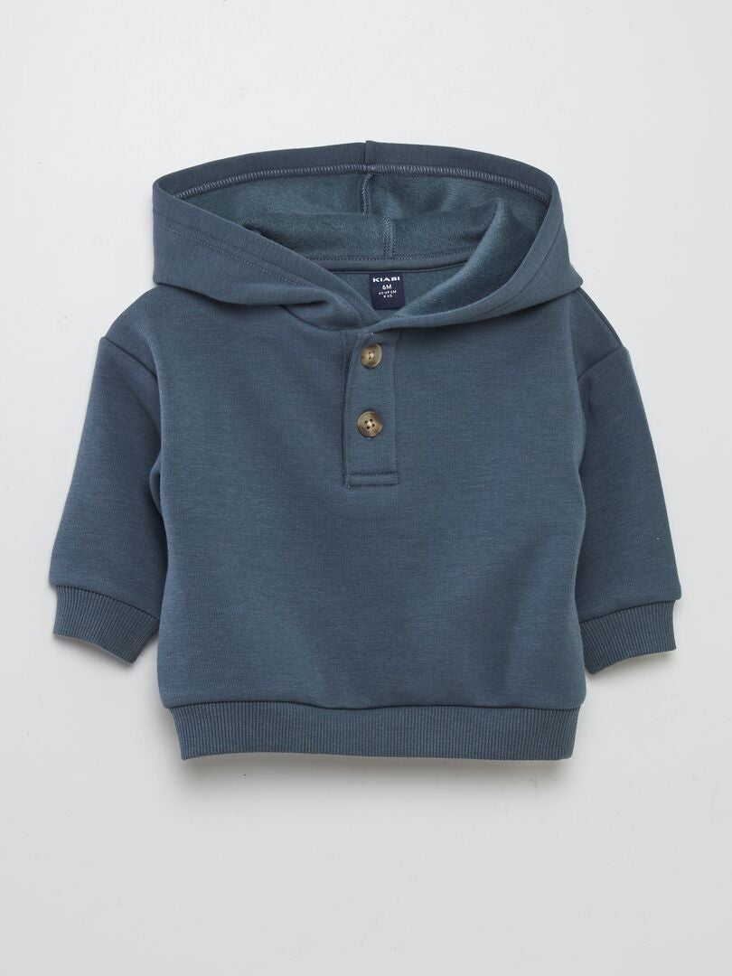 Sudadera de chándal con capucha azul - Kiabi