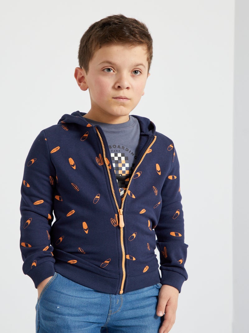 Sudadera de chándal con capucha AZUL - Kiabi