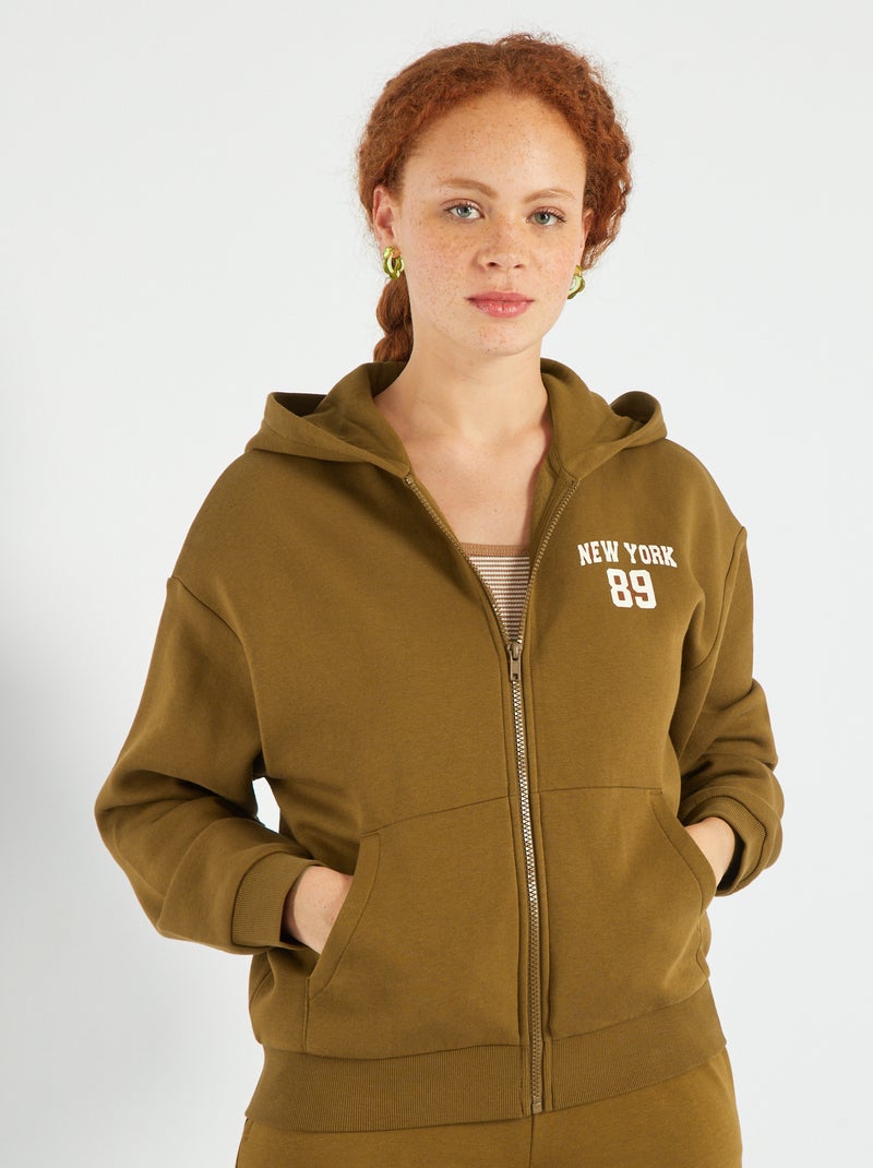 Sudadera de chándal con capucha Beige - Kiabi
