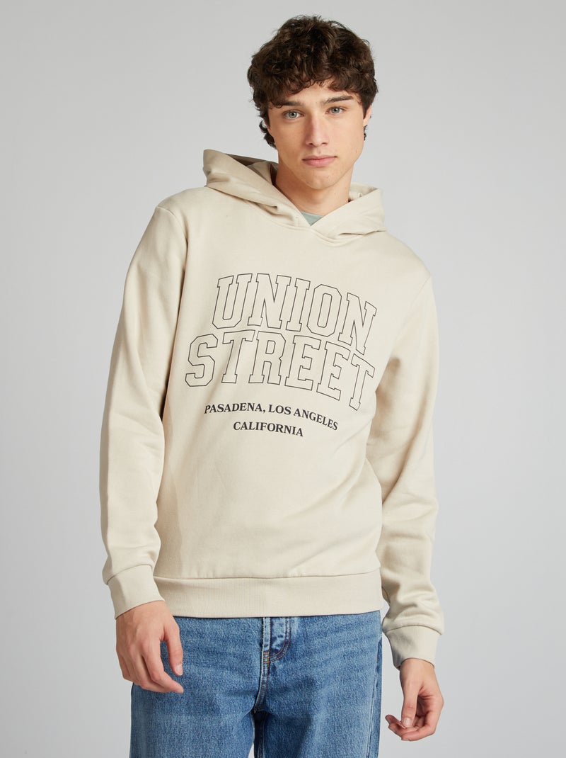 Sudadera de chándal con capucha BEIGE - Kiabi