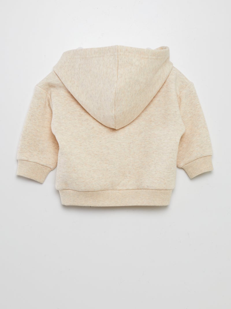 Sudadera de chándal con capucha BEIGE - Kiabi