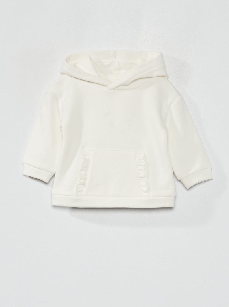 Sudadera de chándal con capucha Blanco - Kiabi