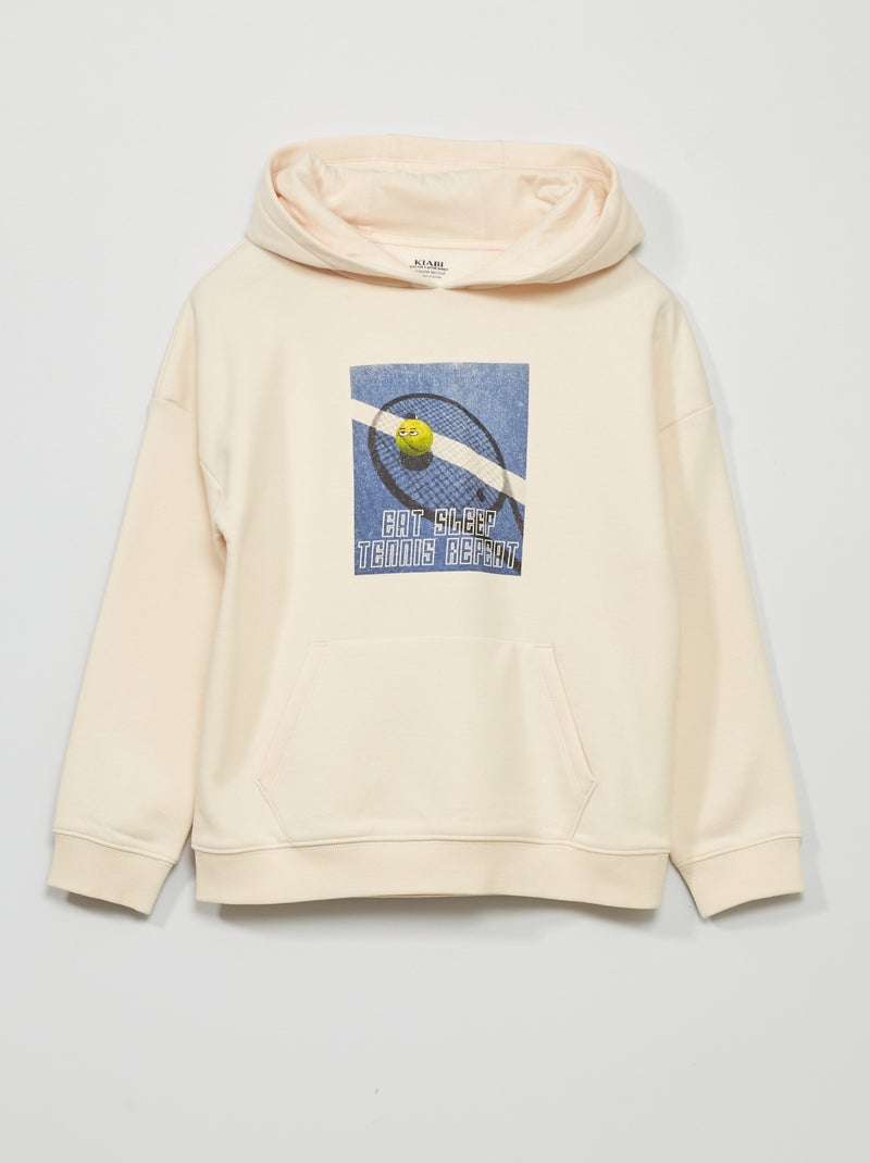 Sudadera de chándal con capucha BLANCO - Kiabi