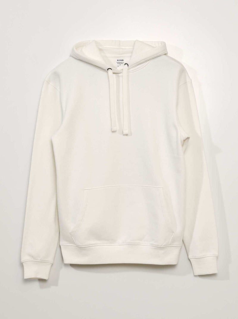 Sudadera de chándal con capucha BLANCO - Kiabi
