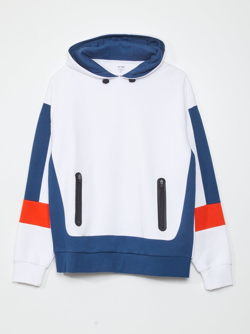 Sudadera de chándal con capucha BLANCO - Kiabi