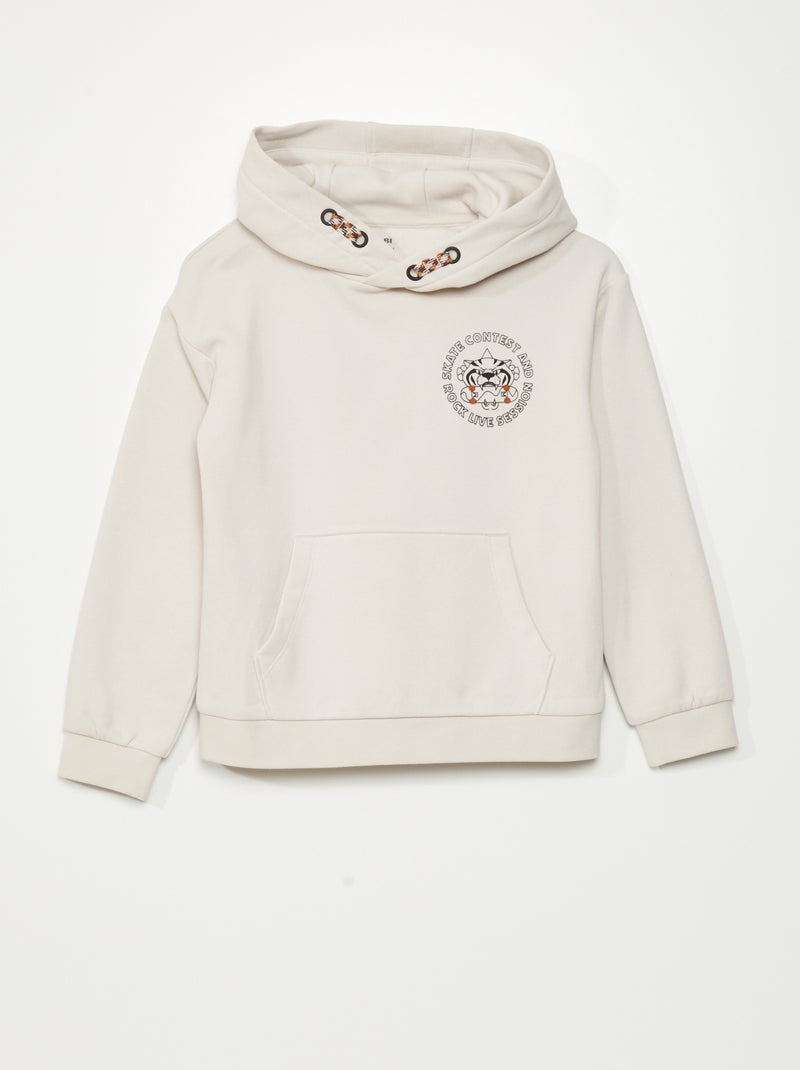 Sudadera de chándal con capucha BLANCO - Kiabi
