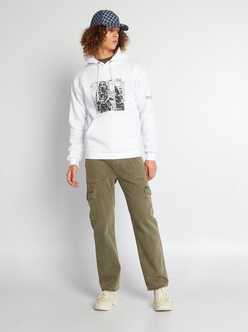 Sudadera de chándal con capucha blanco - Kiabi