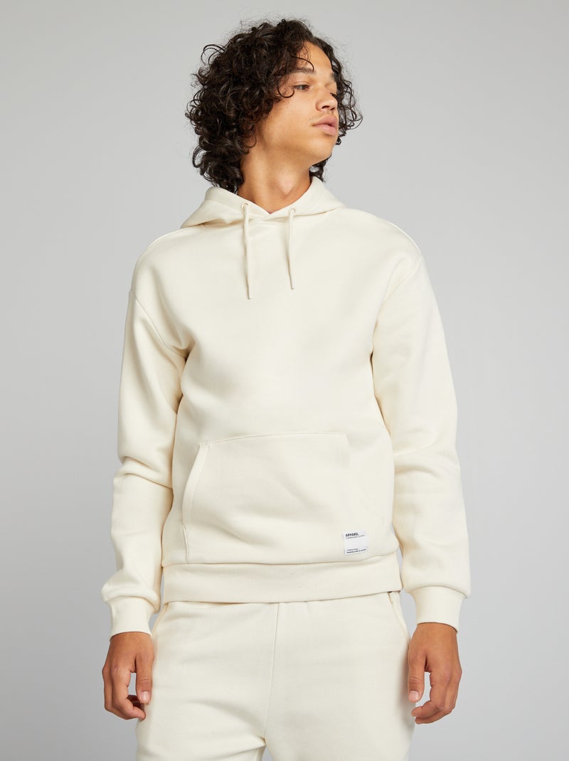 Sudadera de chándal con capucha BLANCO - Kiabi