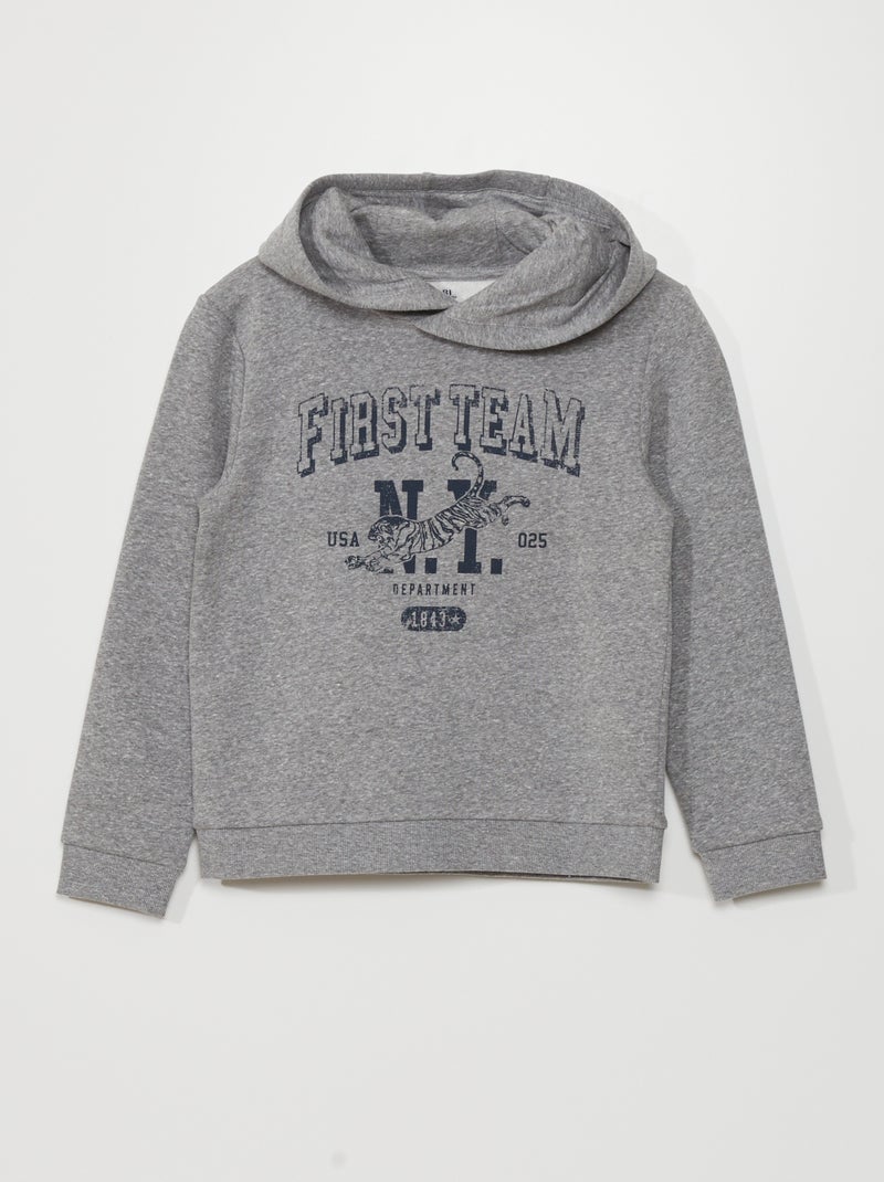 Sudadera de chándal con capucha GRIS - Kiabi