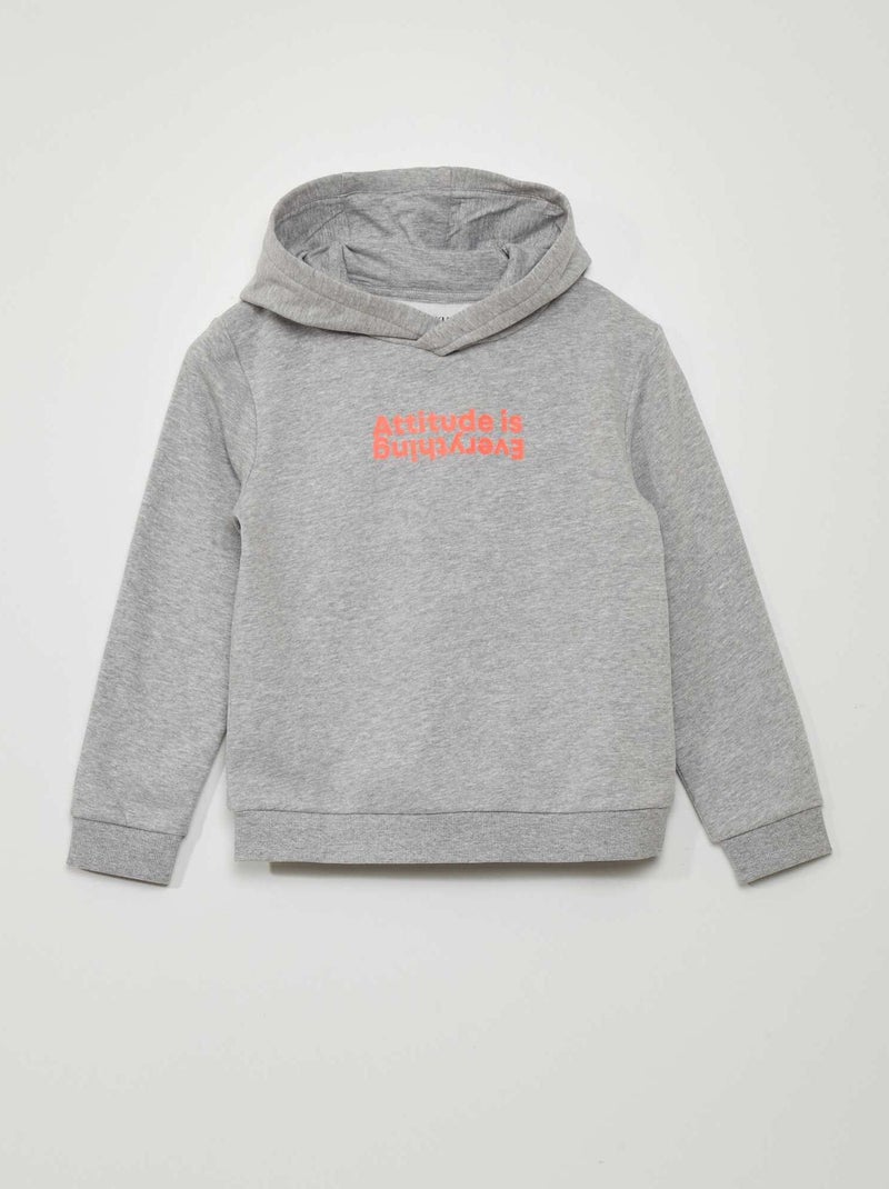 Sudadera de chándal con capucha GRIS - Kiabi