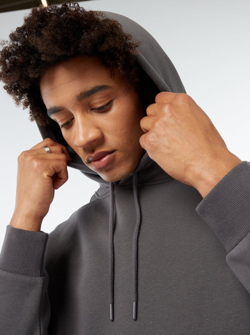 Sudadera de chándal con capucha gris - Kiabi