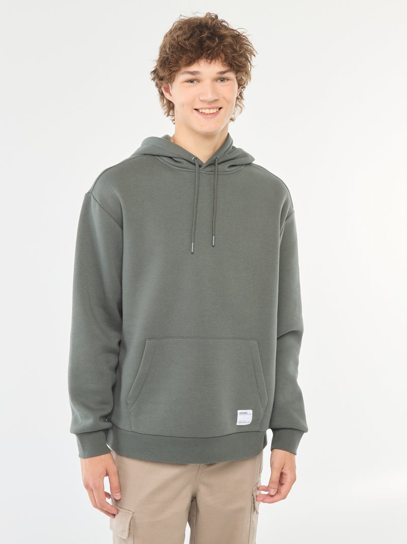 Sudadera de chándal con capucha Kaki - Kiabi