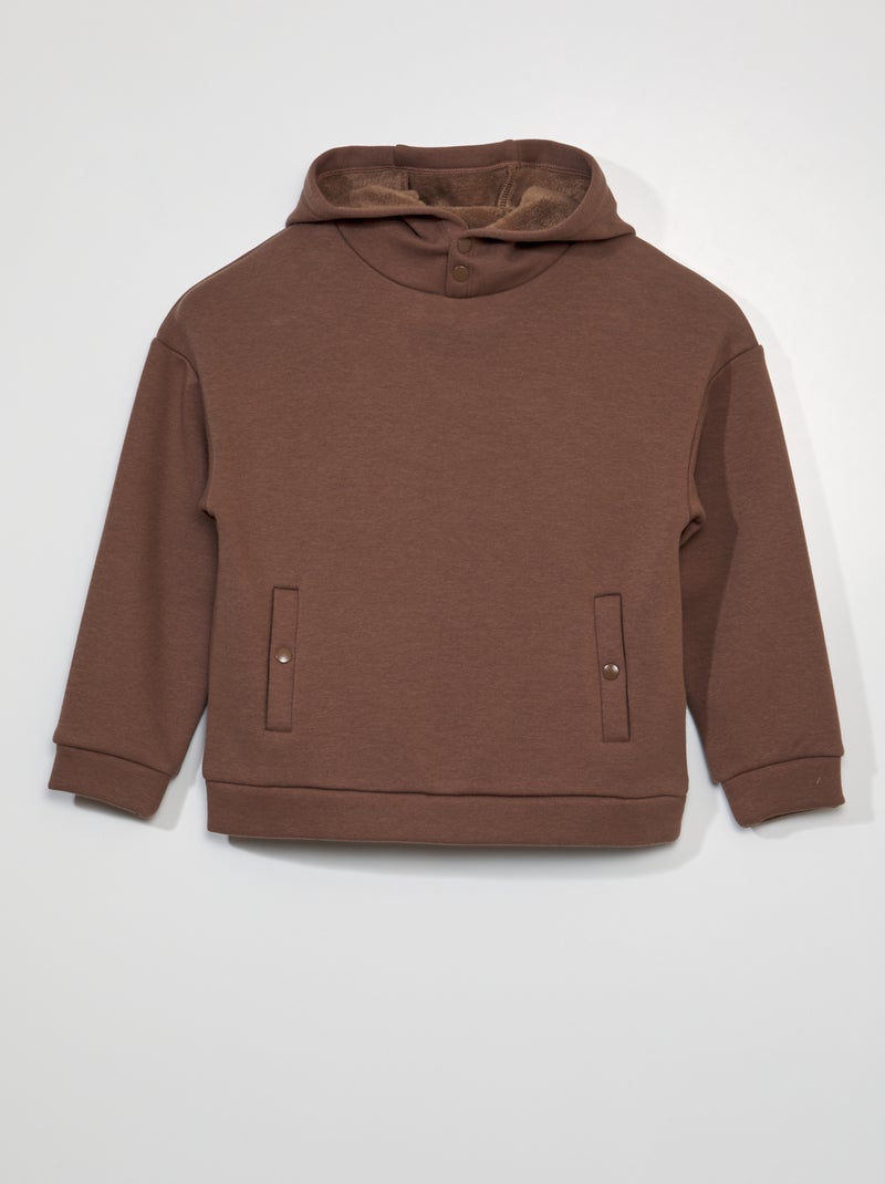 Sudadera de chándal con capucha MARRON - Kiabi