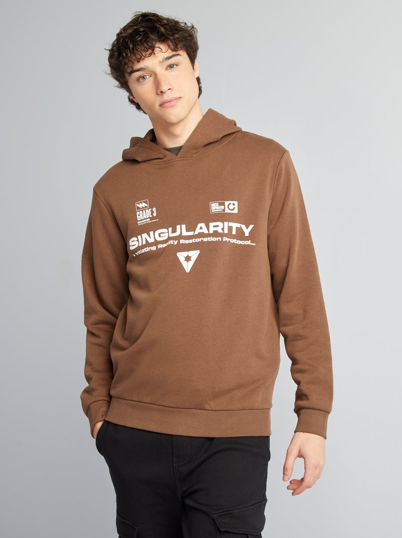 Sudadera de chándal con capucha MARRON - Kiabi