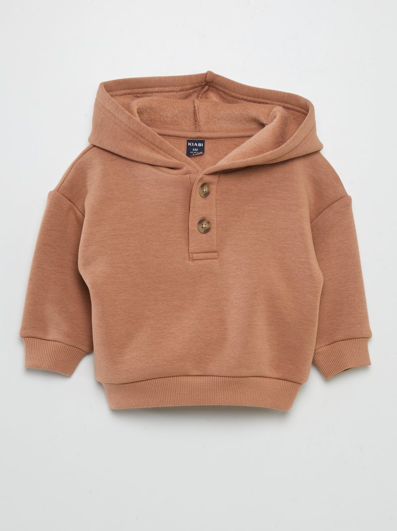 Sudadera de chándal con capucha MARRON - Kiabi