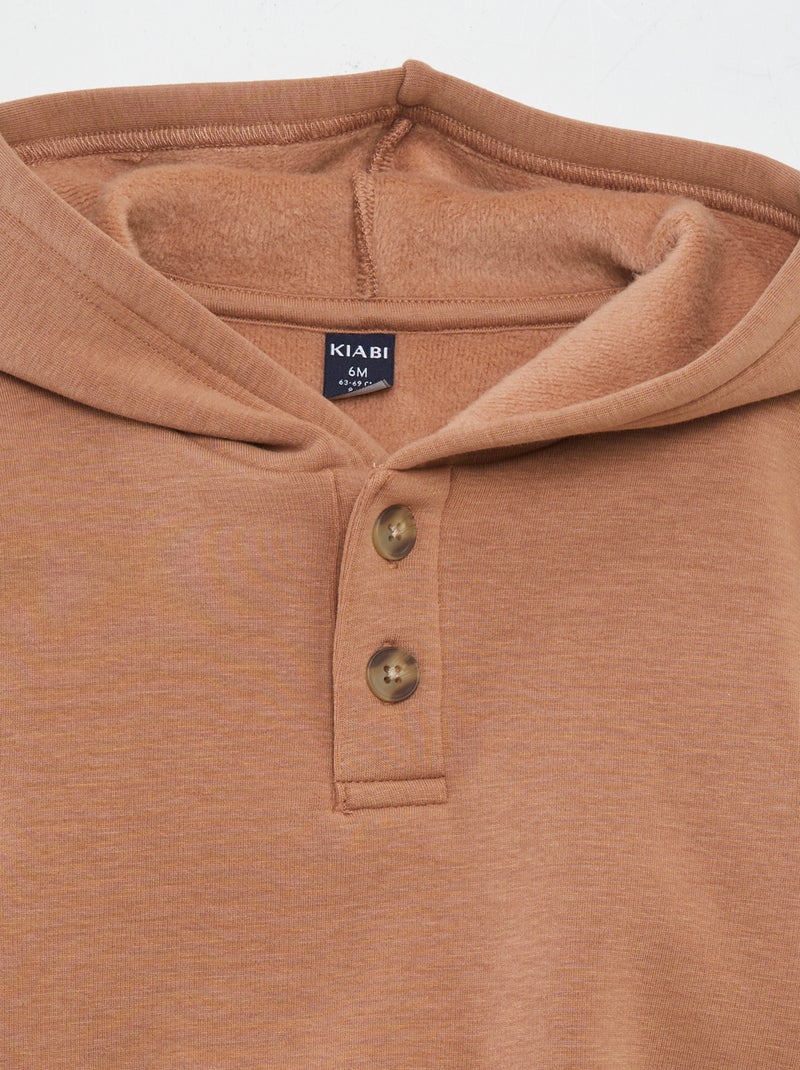 Sudadera de chándal con capucha MARRON - Kiabi