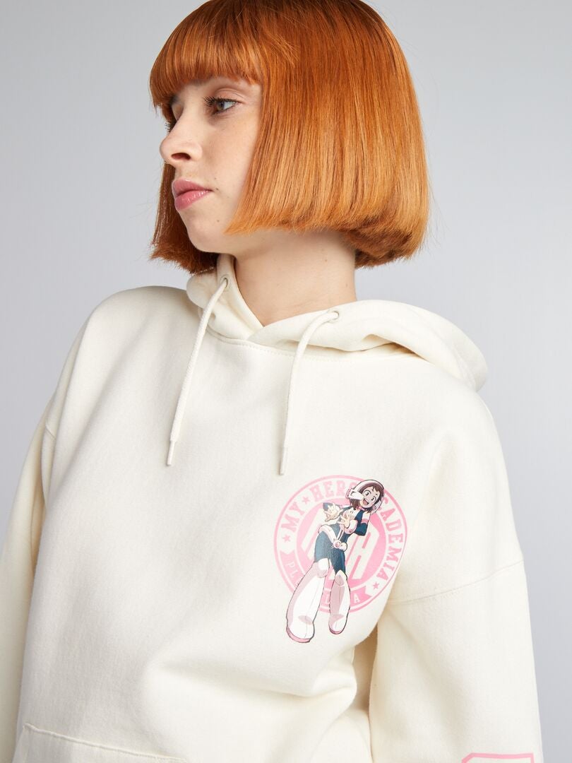 Sudadera de chándal con capucha 'My Hero Academia' BLANCO - Kiabi