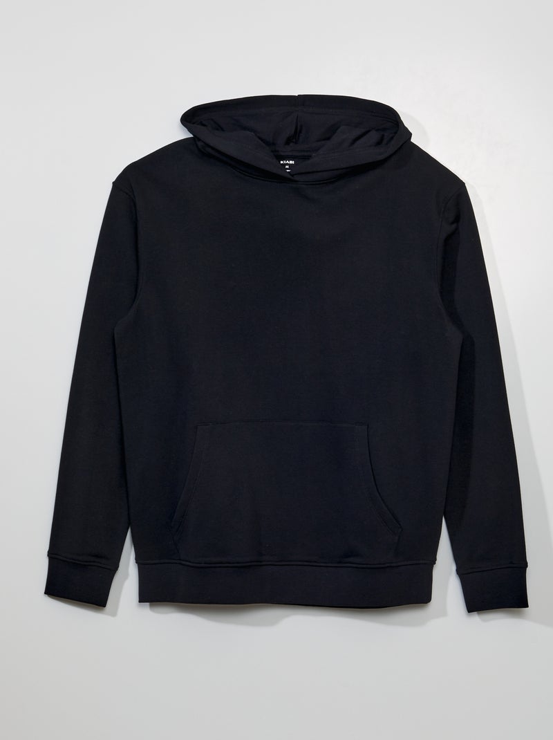 Sudadera de chándal con capucha Negro - Kiabi