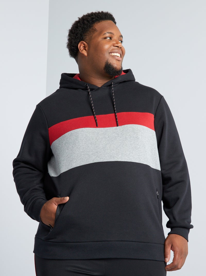 Sudadera de chándal con capucha Negro - Kiabi