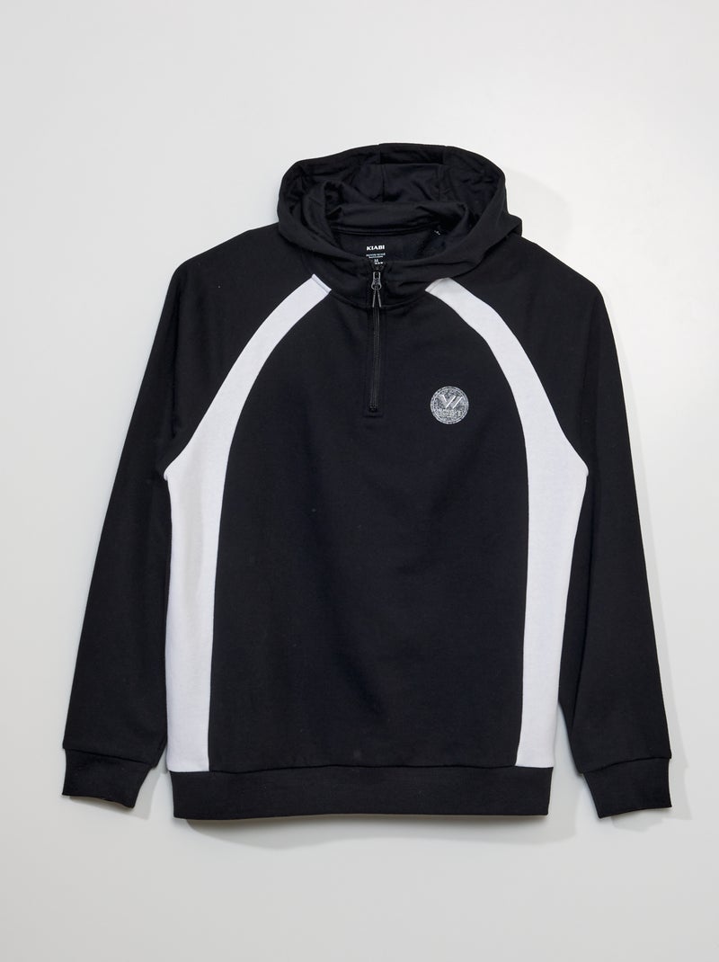 Sudadera de chándal con capucha NEGRO - Kiabi