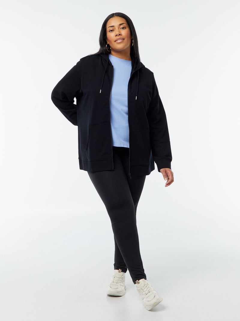 Sudadera de chándal con capucha negro - Kiabi