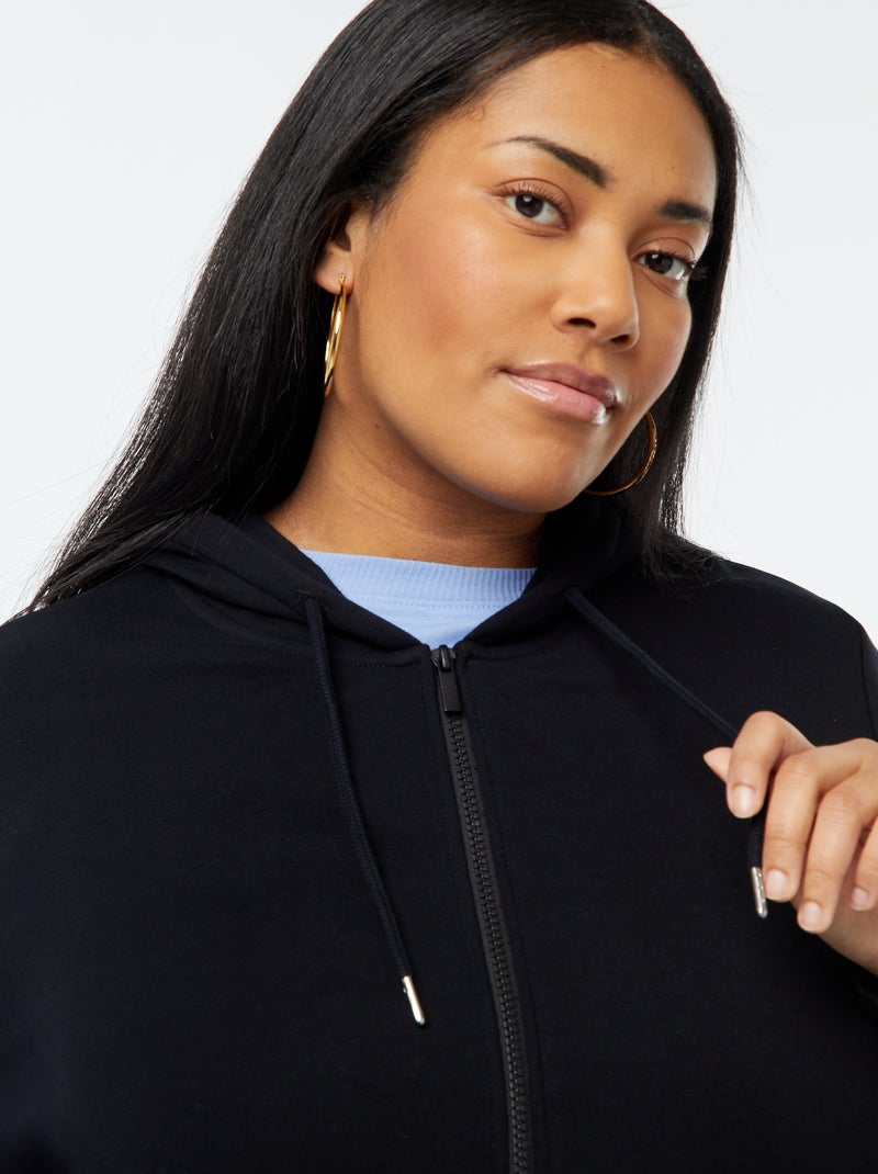 Sudadera de chándal con capucha negro - Kiabi