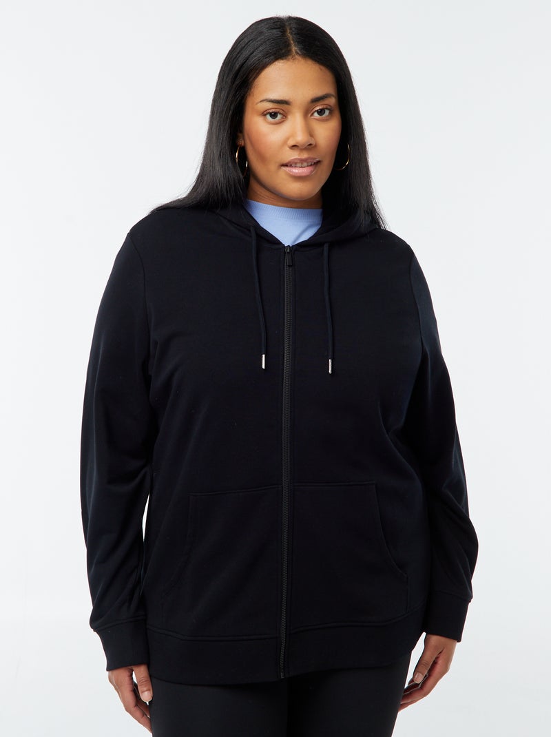 Sudadera de chándal con capucha negro - Kiabi