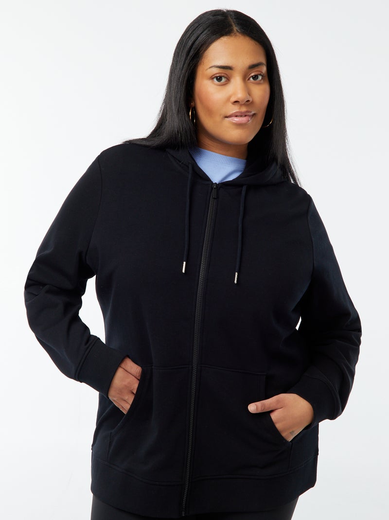 Sudadera de chándal con capucha negro - Kiabi