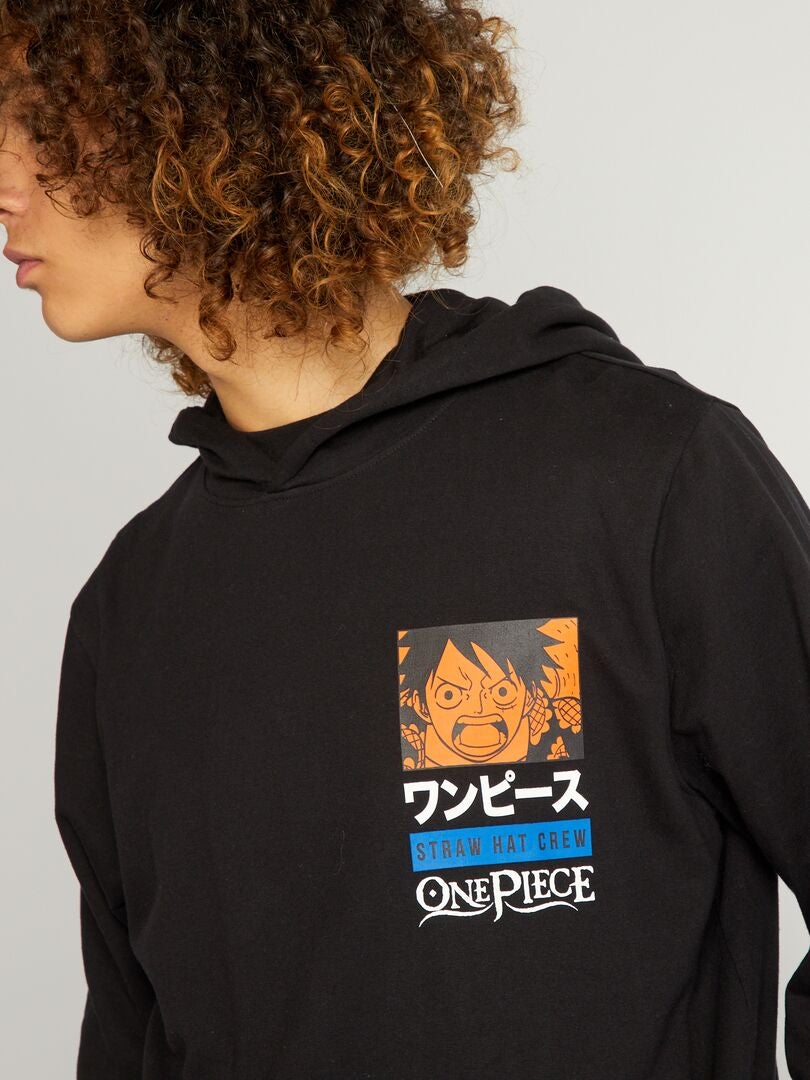 Sudadera de chándal con capucha 'One Piece' NEGRO - Kiabi