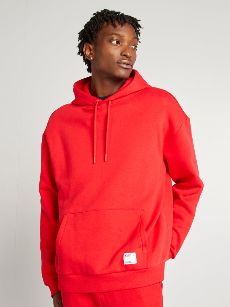 Sudadera de chándal con capucha rojo - Kiabi