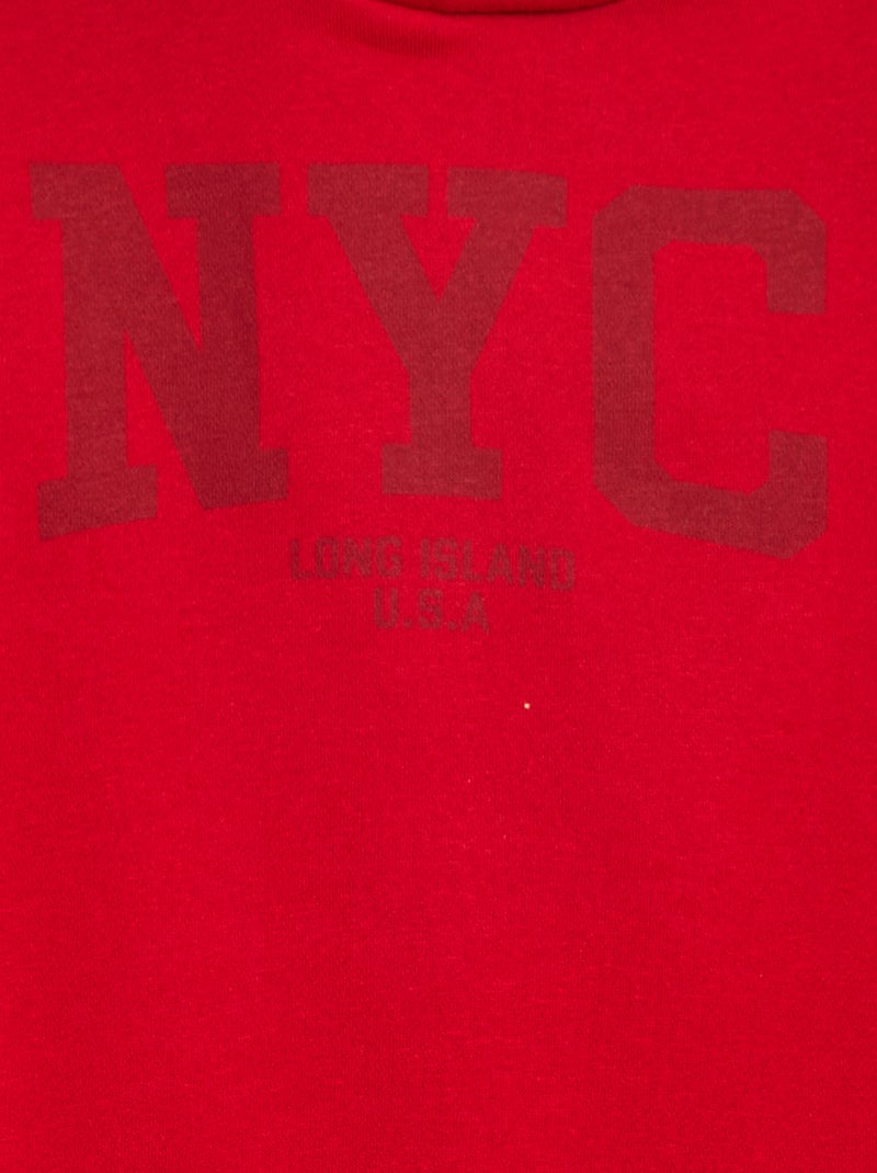 Sudadera de chándal con capucha Rojo - Kiabi