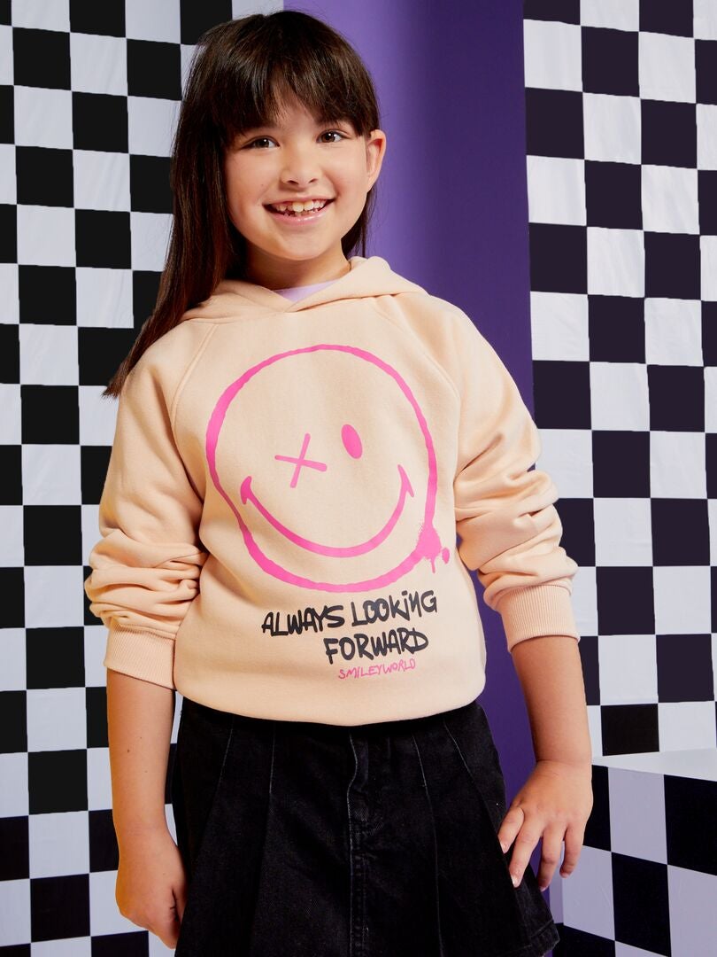 Sudadera de chándal con capucha 'SmileyWorld' BEIGE - Kiabi