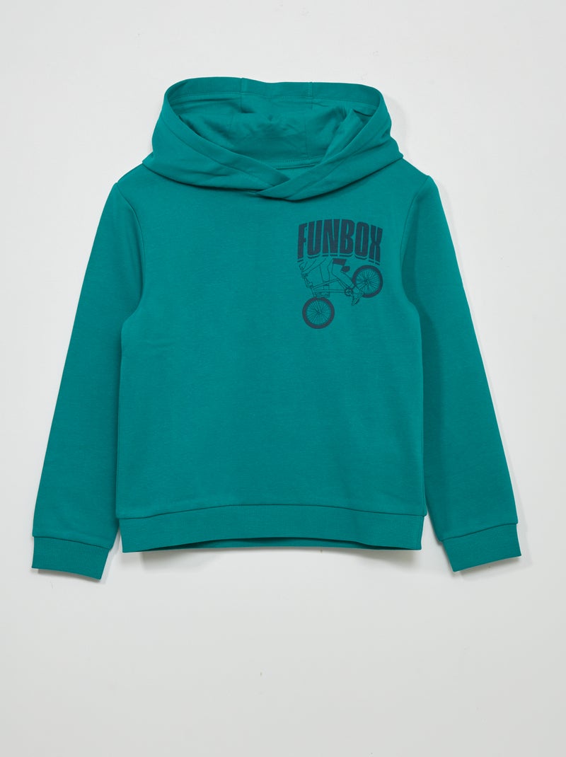 Sudadera de chándal con capucha VERDE - Kiabi