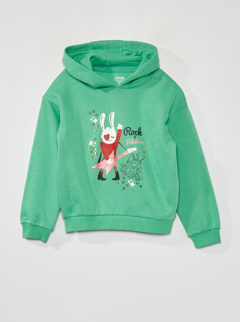 Sudadera de chándal con capucha VERDE - Kiabi