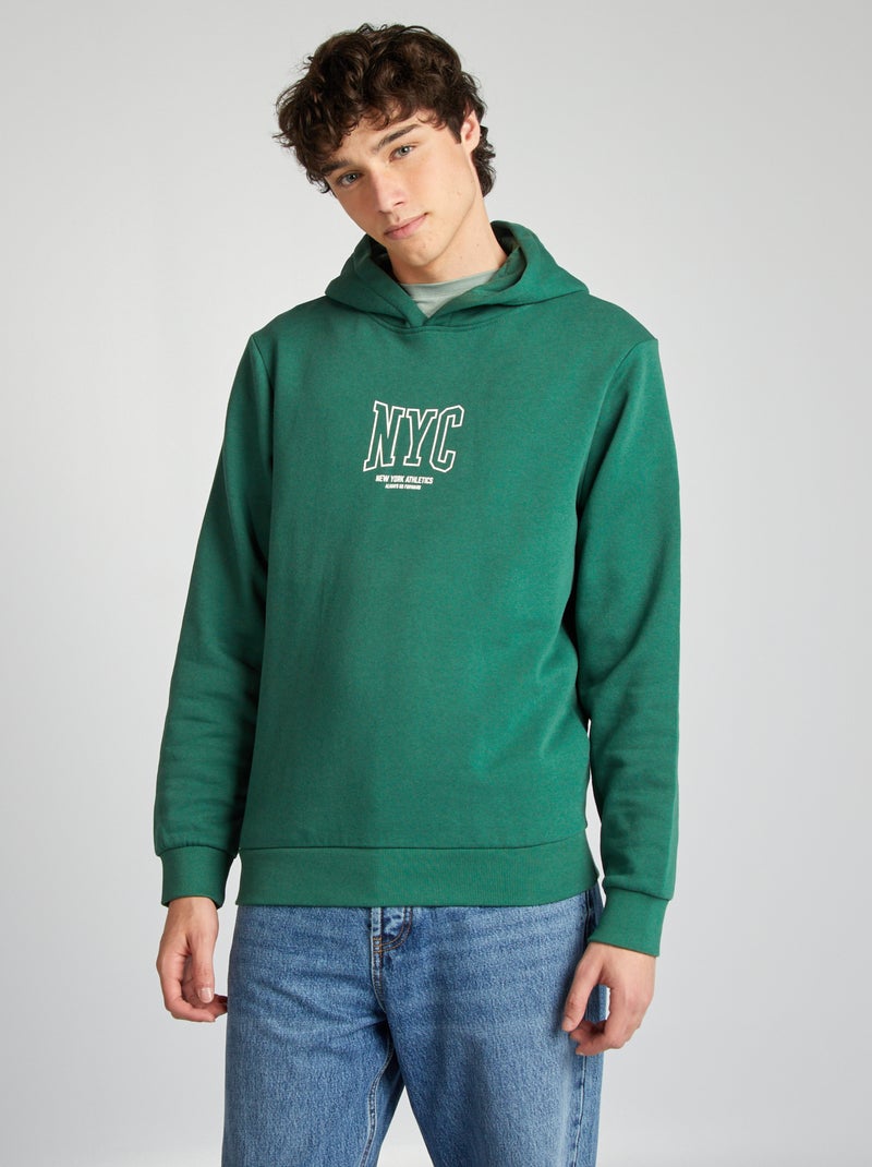 Sudadera de chándal con capucha VERDE - Kiabi