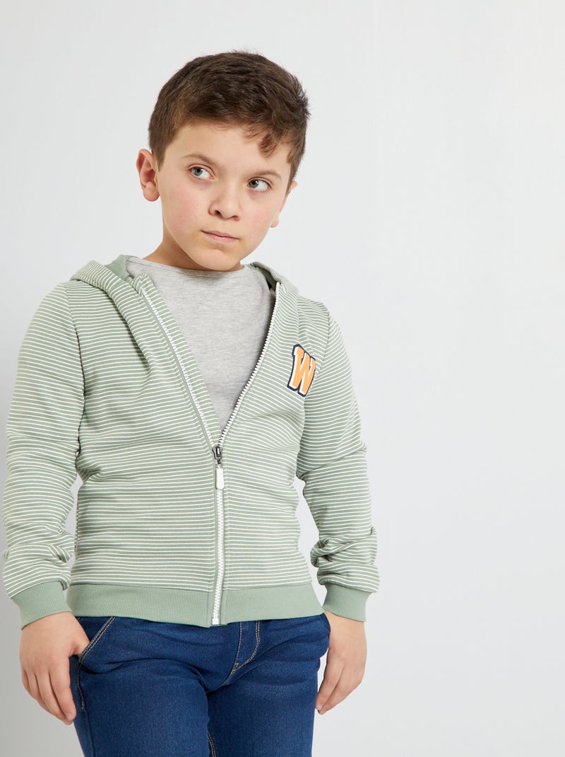 Sudadera de chándal con capucha VERDE - Kiabi