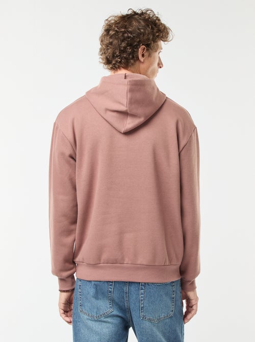 Sudadera de chándal con capucha y cierre de cremallera en el cuello - Kiabi Sudadera de chándal con capucha y cierre de cremallera en el cuello - Kiabi