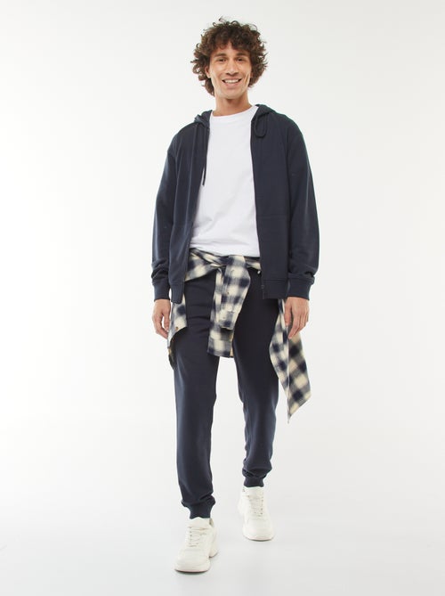 Sudadera de chándal con capucha y cremallera - Kiabi