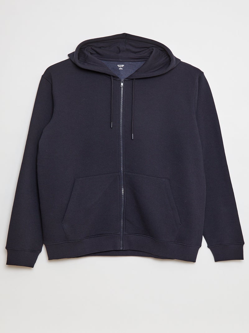 Sudadera de chándal con capucha y cremallera Azul - Kiabi