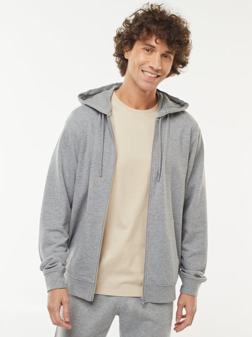 Sudadera de chándal con capucha y cremallera - Kiabi